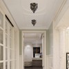 RAYMALUX Mini Chandelier 3 Lights Black Crystal Chandelier Lighting,Elegant Modern