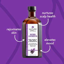 Nature Spell Lavender Oil for Hair & Scalp, Pre-diluted Oil for Stronger Roots & Strands, Reduces Dandruff, For All Hair Types, Vegan, 150 ml