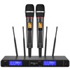 Fesley X Wireless Microphone System: Handheld 500ft UHF Range Dynamic