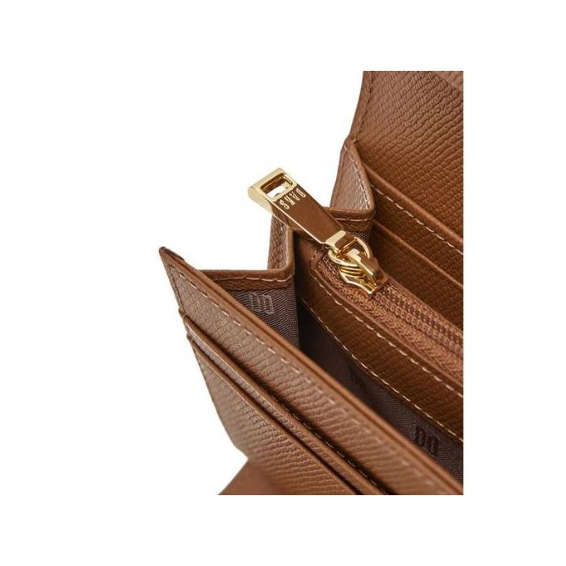Daks (신세계강남점)DCWA3F421W2브라운 체크배색 DD로고 장지갑 (Shinsegae Gangnam Store) DCWA3F421W2 Brown