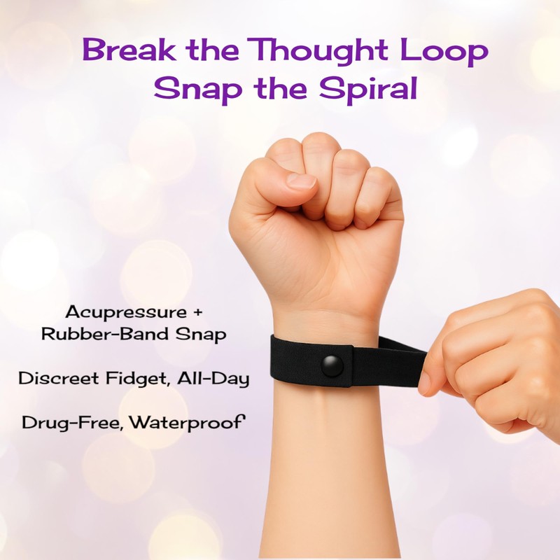 Rubber Band Snap Bracelet for Stress Relief & Focus –