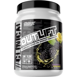 Nutrex Research Outlift Pre Workout Powder Ideal For Gym, 18oz, 20 Serving Healthcare Supplement Fitness Optimum - flavor: BLUEBERRY LEMONADE