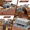 WW2 Military Trench Fortress Building Set（1350 pcs）Military Bunker Model Kit