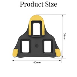 Premium SPD Cleats for Cycling Shoes - Compatible with Shimano SPD-SL, Anti-Slip, Durable High-Performance Pedal Cleats for Road & Indoor Cycling, Yellow/Red/Blue