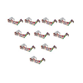 10 3D Paper Glasses, Happy Eyes, Happy Birthday