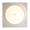 Moderne Flush Mount Conversion Kit 18"w White Linen Shallow Drum
