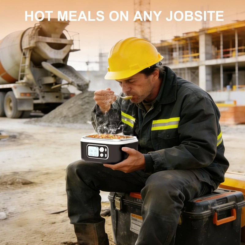FIMEI Cordless Heated Lunch Box - 27000mAh Rechargeable Food Warmer