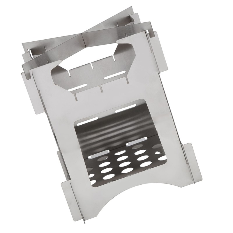 Portable Stainless Steel Folding Wood Burning Stove Mini Cooker for