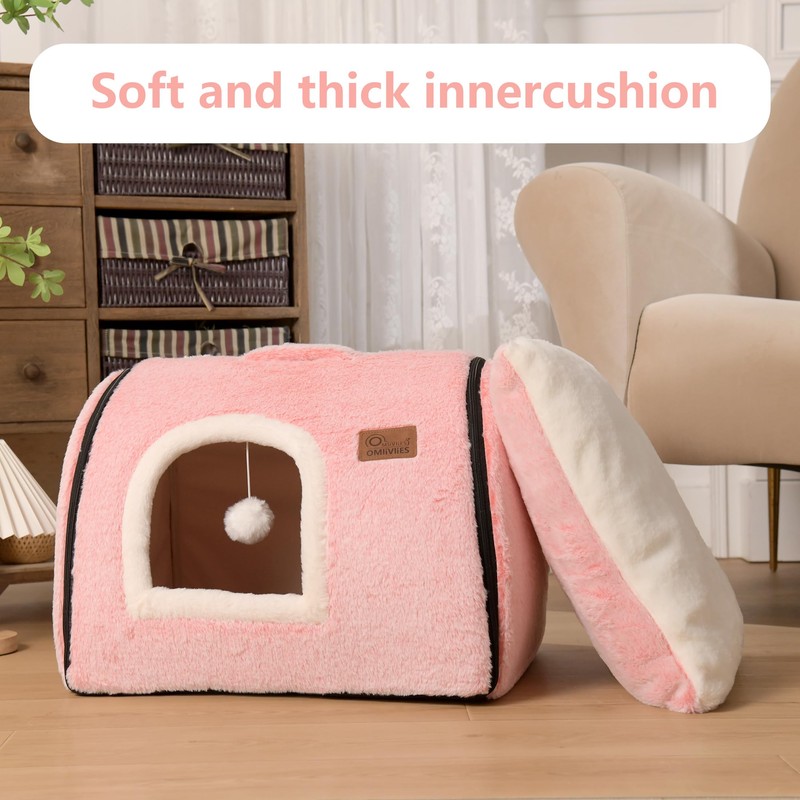 cat Bed cave-cat beds for Indoor Cats,Soft and Comfortable Cute