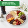 kenaeooe 15-Pack 12" Silver Embossed Disposable Pizza Pans & Serving