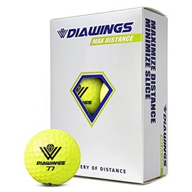 Diawings Max Distance Golf Balls for Maximum Distance, Anti Slice, Low Spin, Straight Shots | Half Dozen, 6balls | White, Pink, Orange, Yellow (Yellow)