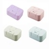 Walquicks 4 Pcs Travel Plastic Soap Box, Smiling Face Holder