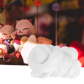 Needle Felting Wool Fibre Wool Yarn Roving for Needle Felting Hand Spinning for Needle Felting Hand Spinning DIY Craft Materials 8 Colors 55g Colored (White)