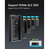 Inateck 40Gbps M.2 NVMe SSD Enclosure, Aluminum Hard Drive Enclosure,
