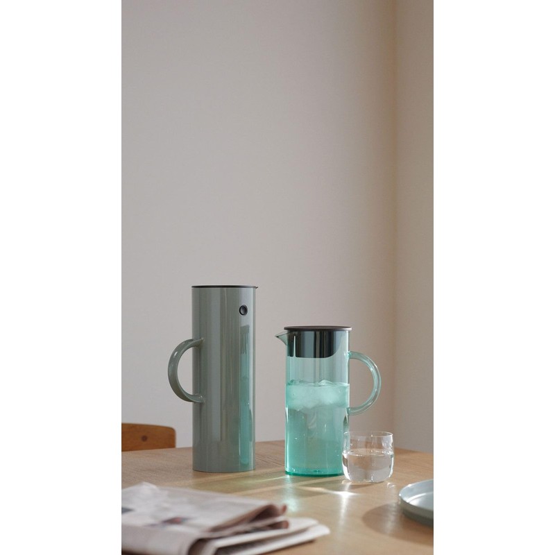 Stelton EM Water Jug Carafe with Lid 1.5 L Dusty