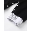 Awxoder Baby Boy Outfit Set Print Tops + Suspender Pants