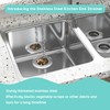 jkxoo 2Pack Sink Protectors for Kitchen Sink 13.1''x11.6''x1'', 304 Stainless