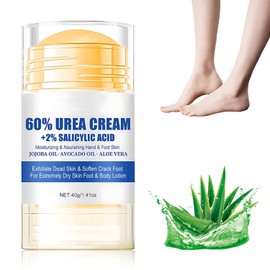 Urea Cream 60%, Hydrating and Anti-Cracking Foot Cream, Moisturising and Anti-Crack Foot Cream Foot Care Cream Urea Cream Relieves Extreme Dryness Cracking Feet (W-1PC, 40G)