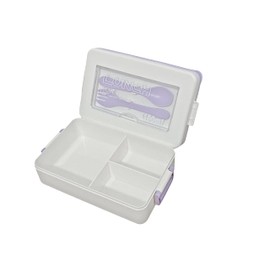 gorhaha Safe & Portable Bento Box with Phone Holder - 1100ML, Three Compartments, Microwave Safe, Easy to Clean - Ideal for Adults, Women (Brown)