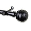 Rod Desyne Poise Curtain Rod, 66-120 inch, Black
