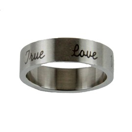 S45 True Love Waits Stainless Steel Band Ring Purity Abstinence W8 Marriage Christian Virginity (7)