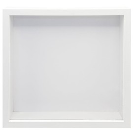 hurifeng 3D Picture Frame for Filling, White MDF Wooden Frame for A4 and 8 Inch Photos, DIY Dried Flowers, Memorabilia, Medals, Gifts, Wall and Table Mounting (White, 20.2 x 20.2)