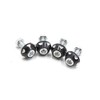 TUCKBOLD 4Pcs Black Aluminum Alloy Decorative License Plate Bolt Screw