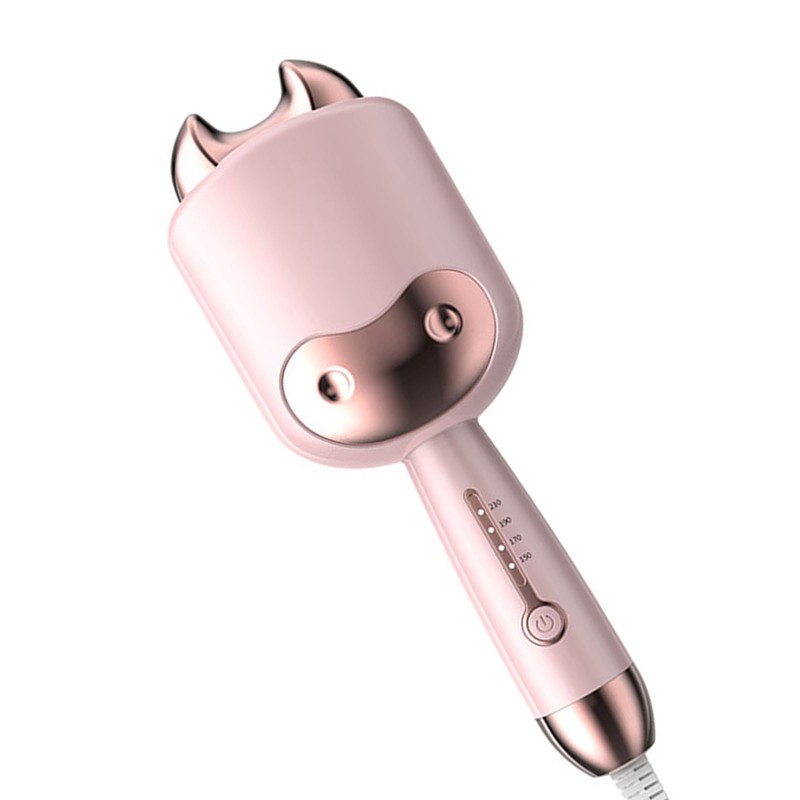 Cow Shaped Curling Iron Wand Professional 1.3 Inch Temperature Adjustable