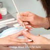 ROSENICE 100 Pieces Orange Wood Sticks Multifunctional Nail Sticks