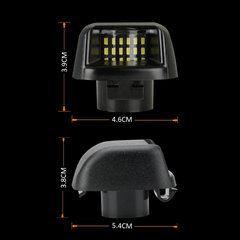 Bestview LED License Plate Light Lens Tag Lights Rear Lamp