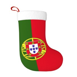 Xzyopcwx Portugal Christmas Stockings, 18 Inches Xmas Stocking Fireplace Hanging for Xmas Family Decor