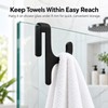 Shower Door Towel Hook for 8mm Glass – PET Door-Mount