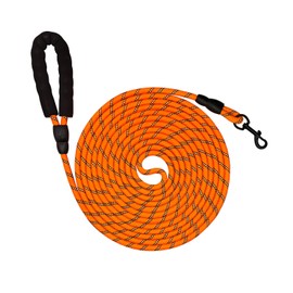 Recall Lead for Dogs, 5 m, 10 m, 15 m, 20 m Strong Dog Lead with Comfortable Padded Handle, Lockable Hook, Training Lead for Small, Medium and Large Dogs