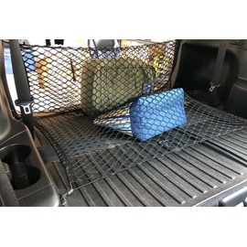EACCESSORIES EA(2 Qty) Rear Trunk Organizer Cargo Nets for Toyota Grand Highlander 2024-2025 – Floor+Envelope Style Cargo Nets for SUV–Premium Mesh Car Trunk Organizer–Compatible with Grand Highlander