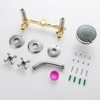 BEIYI 2 Handle Shower Faucet, Two Handles Shower Faucet Set,