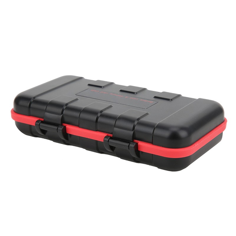 Drop Resistant Waterproof Camera Battery Memory Card Storage Box for