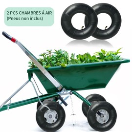 Inner Tube for Wheelbarrow, 4.80/4.00-8 Replacement Hose, Replacement Tyre for Air Wheels with Strong Load Capacity, Curved Valve Stem, Sliding Barrow, Inner Hose, for Wheelbarrows, Mowers, Hand Cart