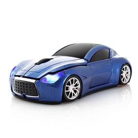 Aikchi Wireless Sports Car Mouse, Wireless Desktop Laptop Computer Mouse 2.4GHz Optical Mice for YFND (Blue)