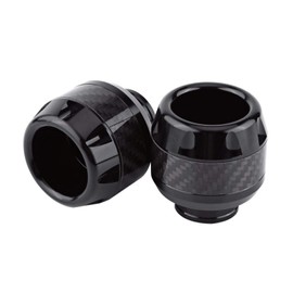 Frame Slider, Fork Frame Slider, 1 Pair Carbon Fibre Motorcycle Front Fork Frame Slider Crash Protection (Black)