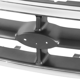 DNA MOTORING Factory Style Grille Grill w/Badge Slot Compatible with 97-98 Ford F150 / F250, OEM-GR-FO1200320