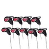 Scott Edward 10 Pcs Leather Golf Iron Head Covers Strong