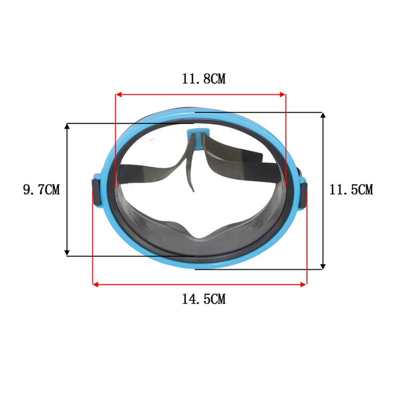 Single Lens Diving Mask Goggles Underwater Waterproof Snorkeling Mask Swimming