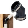 Fernco Qwik Ell 2 in. Hub 45-Degree Flexible PVC Elbow