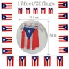 FFILL Puerto ricans Banner Flag String,Puerto Rico Mini Flag Small