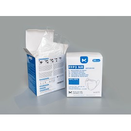 20 CE Certified FFP3 Mouth Nose Mask, 5-Layer Mask, Dust and Particle Protection Mask, Medical Protective Mask with High Filter Efficiency, PFE ≥ 99, 20 Respirator Masks