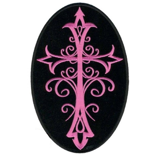 Motorcycle Biker Uniform Patch 3" x 5" Pink Lady Rider
