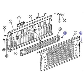Mopar 6507447AA Tailgate Torx Bolt Dodge Ram 1500