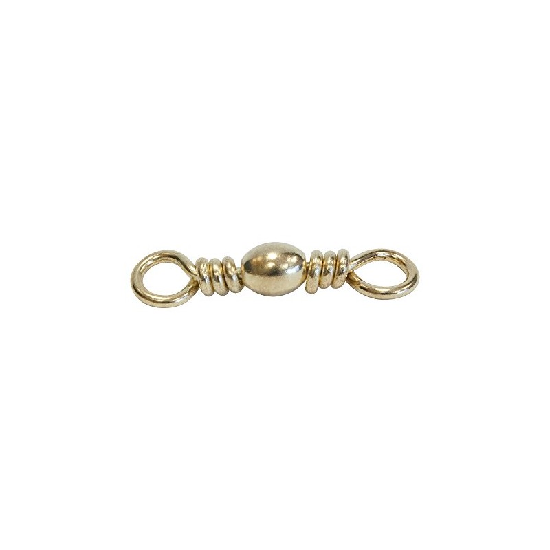 Fish Net Brass Barrel Swivels, Size 1/0