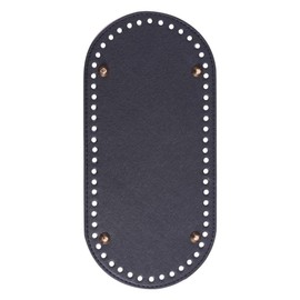 POFET DIY Stricken Häkeln Taschen Pu Leder Handtasche Bottom Shaper Pad Webtaschen für handgefertigte DIY Tasche Zubehör 25x12x0.4cm Schwarz