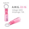 Wirefy 150 PCS Heat Shrink Ring Terminals #10 - Marine